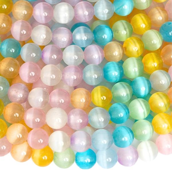 Selenit kor�lky 6mm mix barev p�l���ra