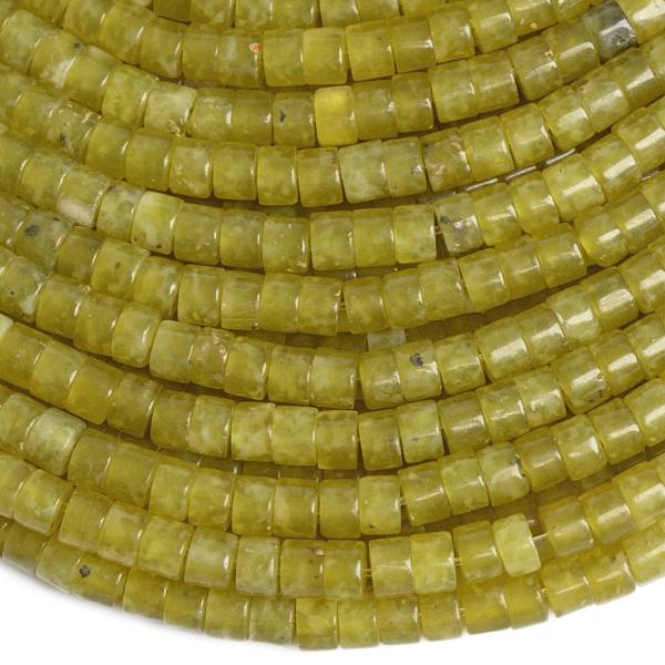 Jadeit sv�tlezelen� kor�lky 2�3mm rondelky p�l���ra