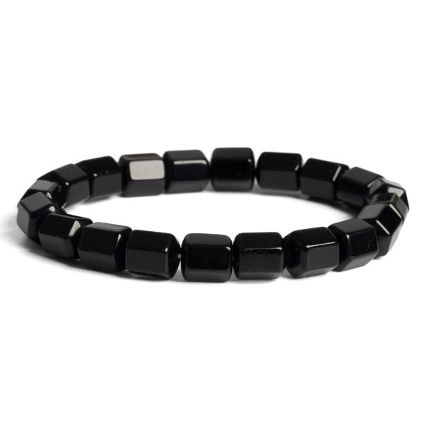 N�ramek turmal�n �ern� hexagon�ln� v�le�ky