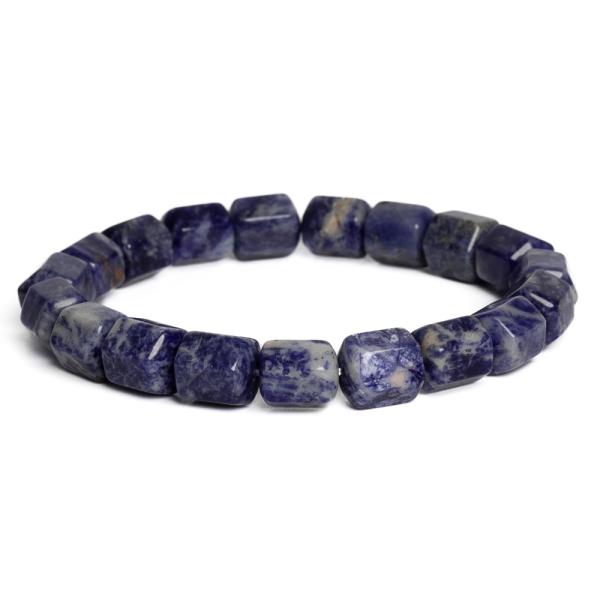 N�ramek sodalit b�lo-modr� hexagon�ln� v�le�ky