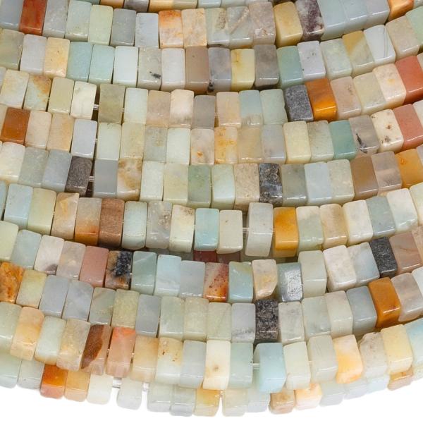 Amazonit kor�lky 2�4mm �tverce p�l���ra