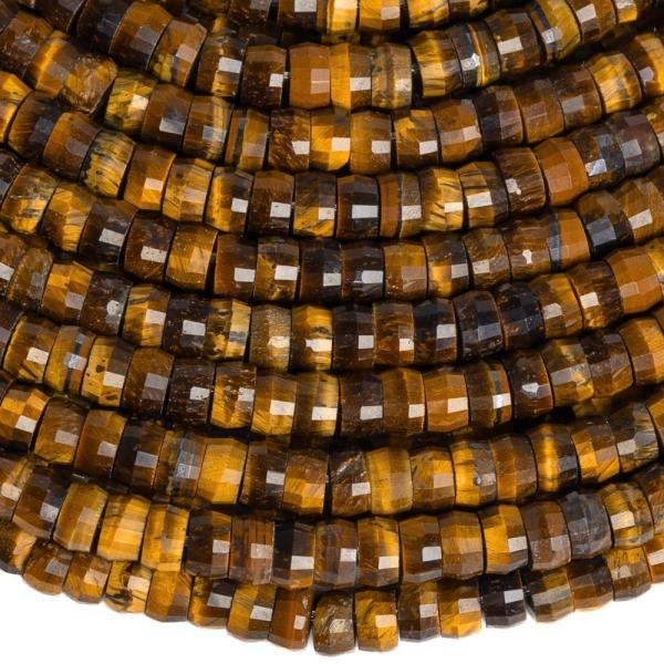 Tyg�� oko kor�lky 4x2,5mm heishi brou�en� p�l���ra