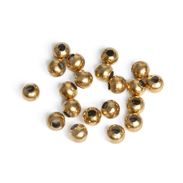 Kuli�ky kor�lky 5mm zlat� nerez (Ion Plating) 20 ks