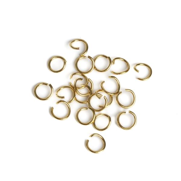 Krou�ky spojovac� 6mm zlat� nerez (Ion Plating) 20 ks