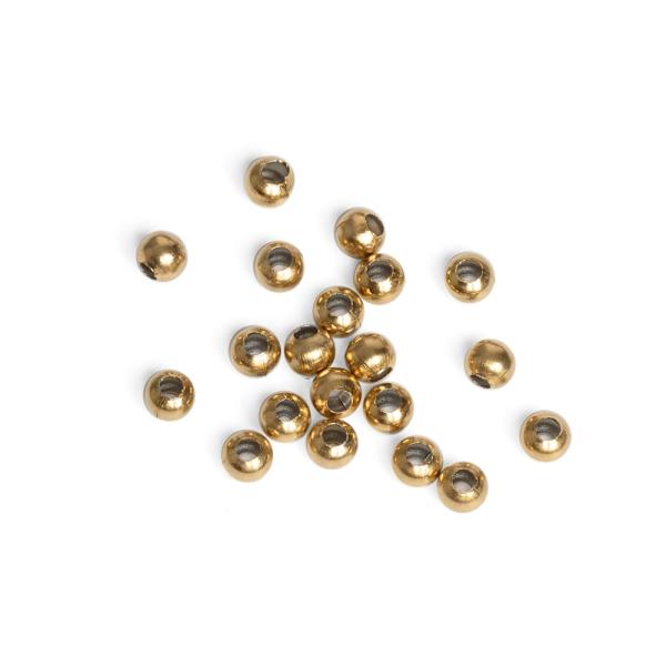 Kuli�ky kor�lky 4mm zlat� nerez (Ion Plating) 20 ks