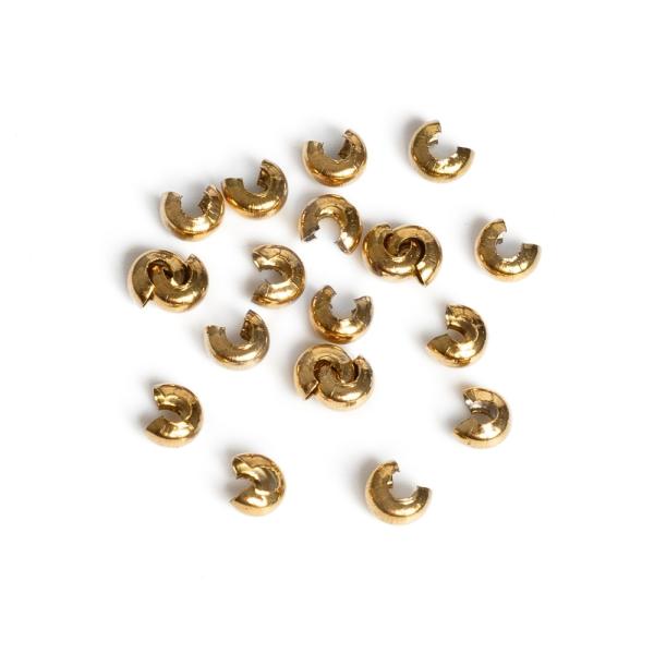 Kor�lek ozdobn� na stopery 3,5mm nerez zlat� (Vacuum Plating) 10 ks