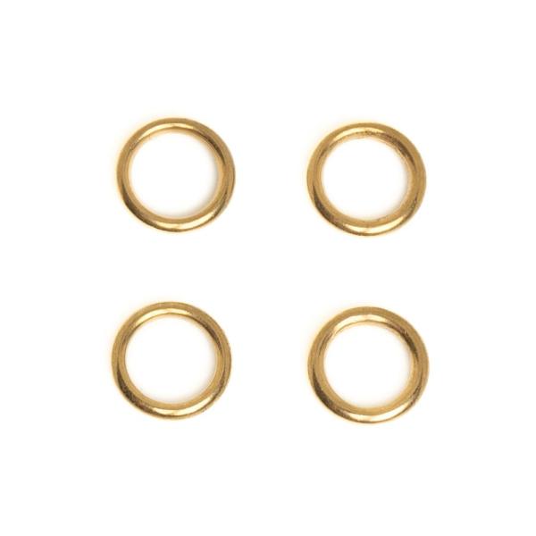 Krou�ky spojovac� uzav�en� 5mm zlat� nerez (ion plating)