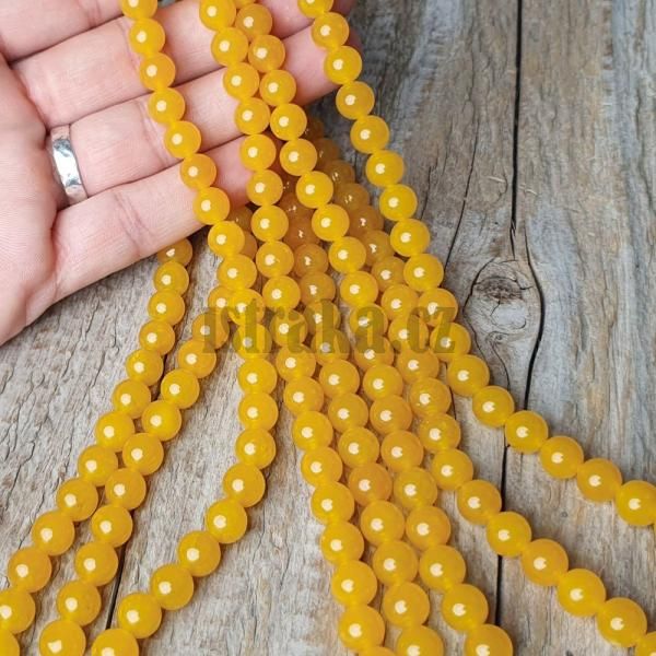 koralky-jadeit-nefrit-zlte-horcicove-8mm-leskle-hladke-na-naramky-nahrdelnik-gulicky