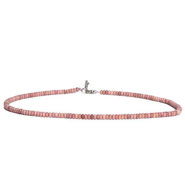 N�hrdeln�k choker rondelky 4x2mm rodonit r��ov�