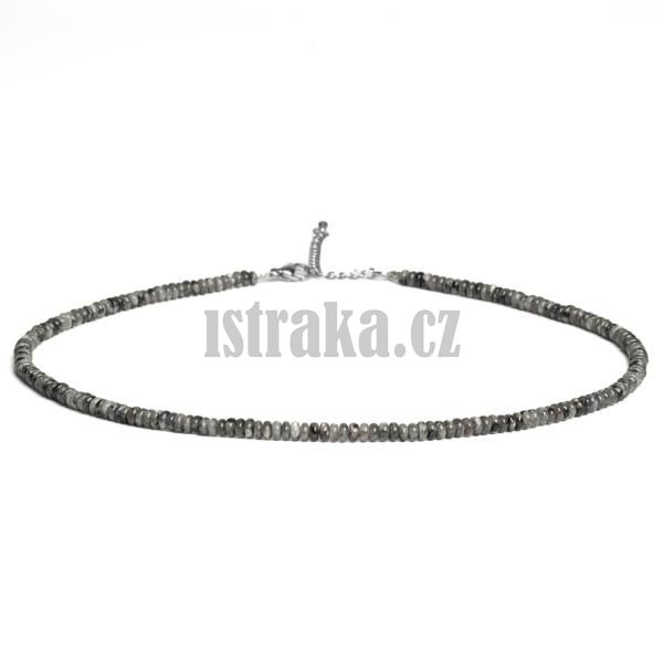 Nhrdelnk choker rondelky 4x2mm larvikit