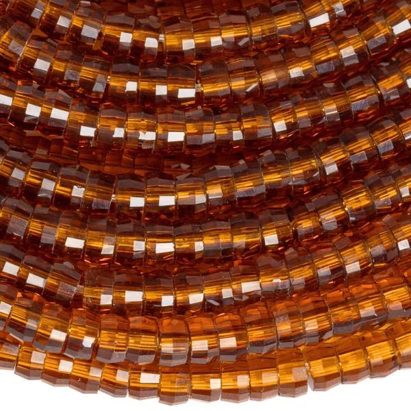 Hessonit kor�lky 4x2,5mm heishi brou�en� p�l���ra