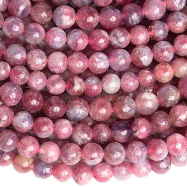 R��ov� turmal�n, kor�lky mix velikost� 5�6 mm, p�l���ra.