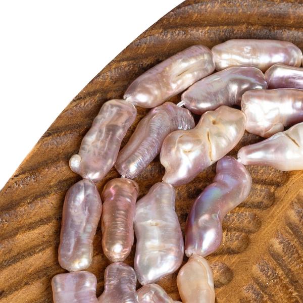 ���n� perly � kor�lky 20-30 mm, podlouhl� nepravideln�, mix barev, ���ra