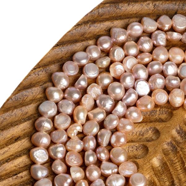 ���n� perly kor�lky 7 mm pen�zky r��ovo-lososov�, ���ra.