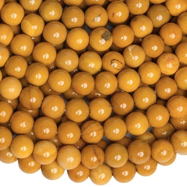 Jaspis mookait �lut� kor�lky 6,5mm ���ra