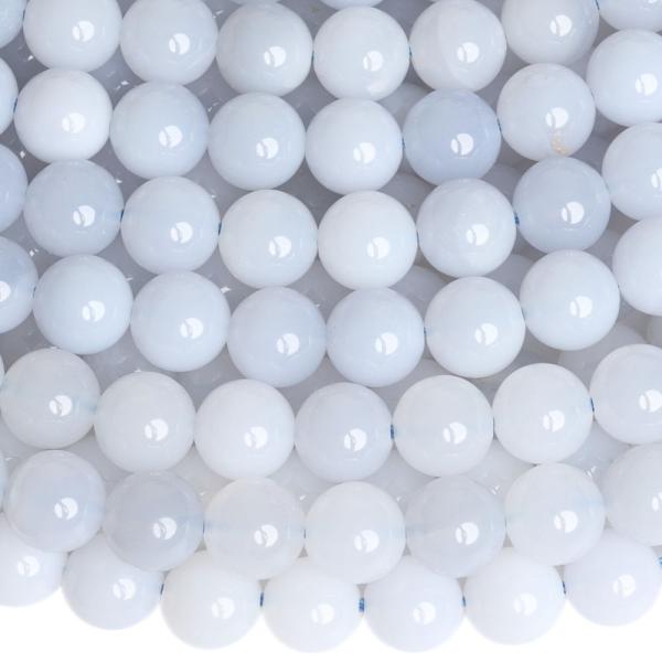 Chalcedon sv�tl� kor�lky 8mm ���ra