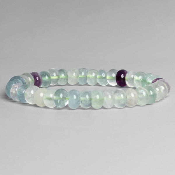 N�ramek fluorit 5x8mm tu�n� rondelky
