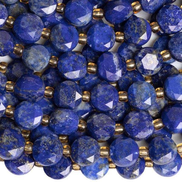 Lapis lazuli kor�lky 8mm disky brou�en� p�l���ra