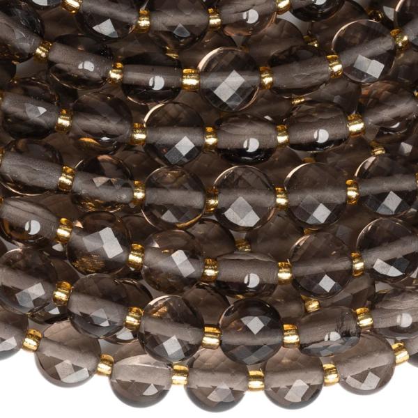 Obsidi�n hn�d� kor�lky 6mm disky brou�en� p�l���ra