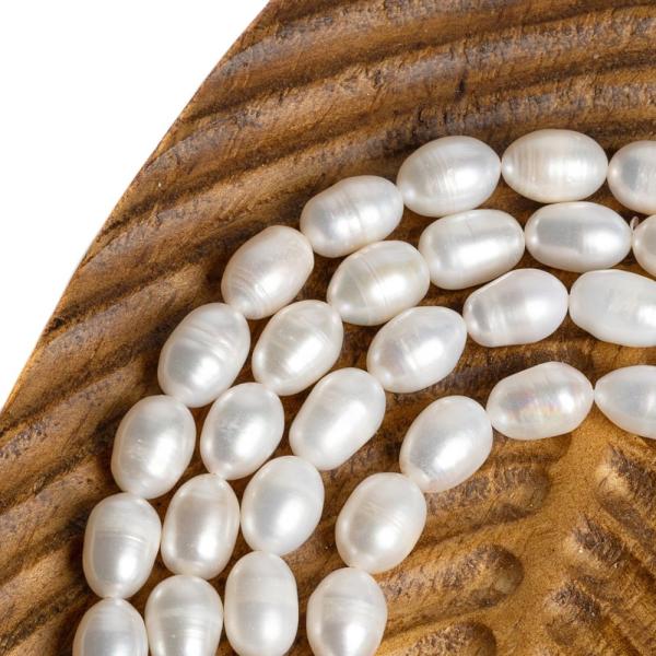 Perly ���n� kor�lky 8x10mm podlouhl� ���ra