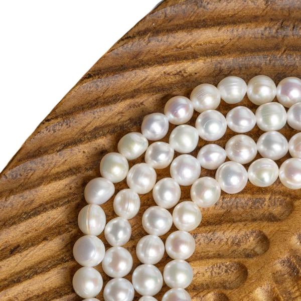 Perly ���n� kor�lky 6,5 x 5,5mm ���ra
