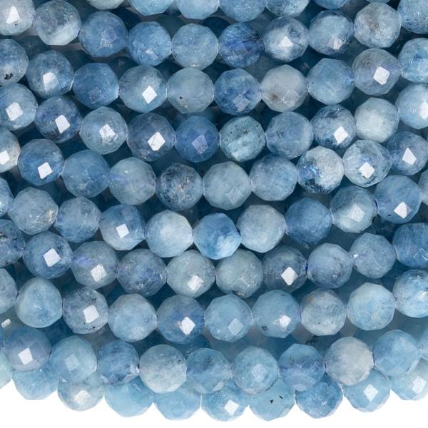 Akvamar�n tmavomodr� kor�lky 4mm brou�en� p�l���ra