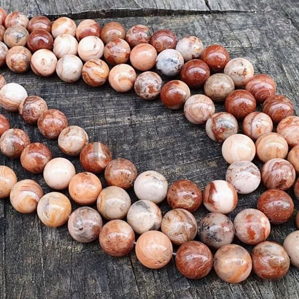 Acht crazy lace korlky 10mm erven ra