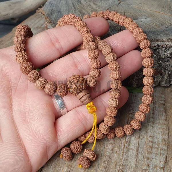 Rudraksha korlky cca 7-8mm ra