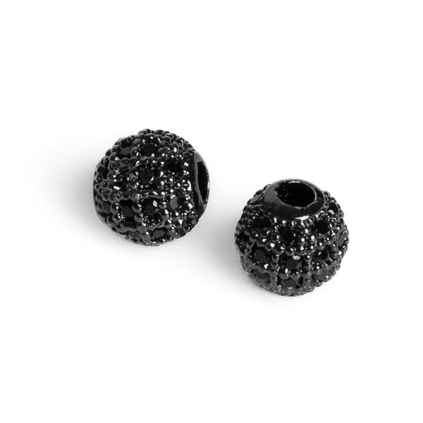 Kor�lek 6mm �ern�  s �ern�mi zirkony