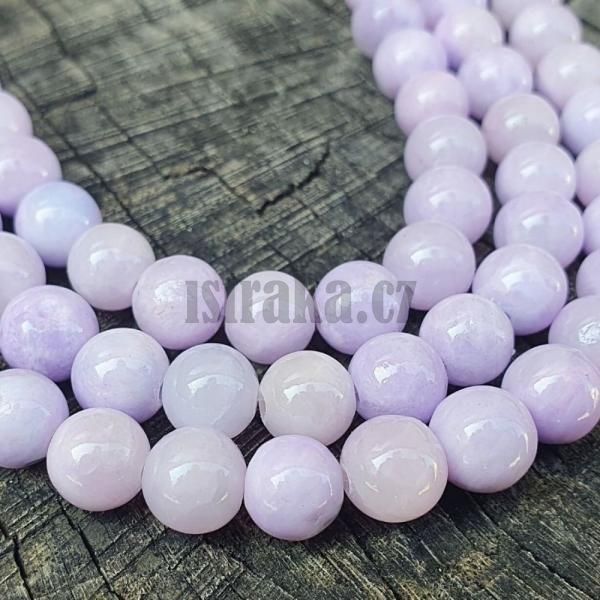 Jadeit korlky 8mm lila mln ra