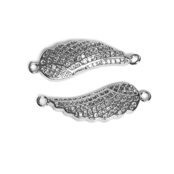 K��dlo mezid�l v�t�� st��brn� s b�l�mi zirkony