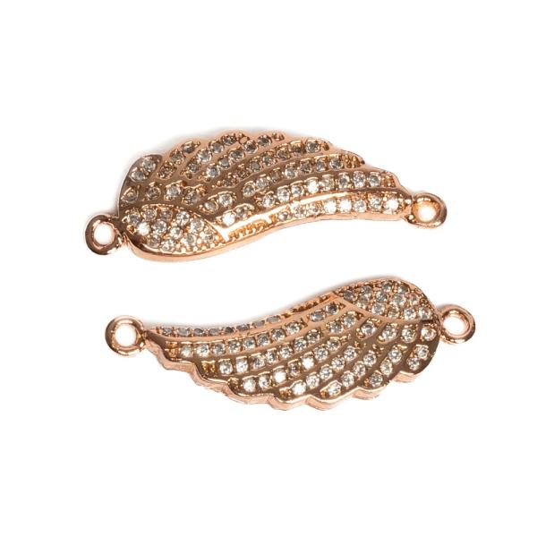 K��dlo mezid�l v�t�� r��ov� zlato s b�l�mi zirkony