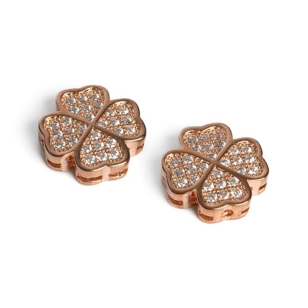 �ty�l�stek kor�lek ploch� r��ov� zlato s b�l�mi zirkony