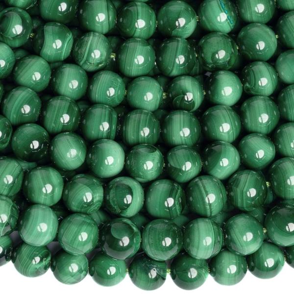 Malachit kor�lky 6mm p�l���ra