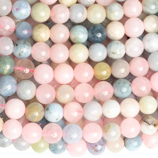 Morganit kor�lky 6mm ���ra - mix velikost�