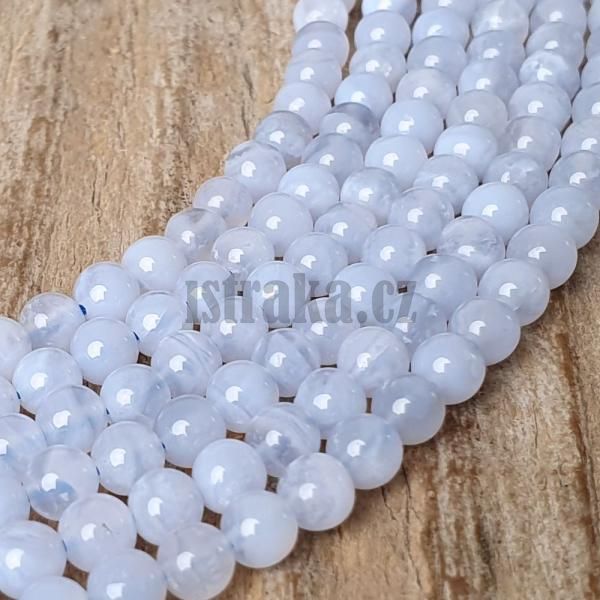 Chalcedon korlky 4,5mm ra