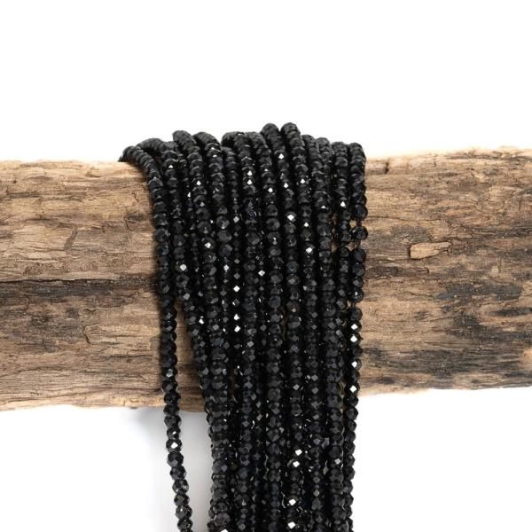 Spinel korlky 2,5x2mm rondelky brouen ra