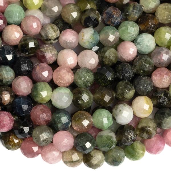 Turmal�n kor�lky 5mm brou�en� (princeznovsk� mix) p�l���ra