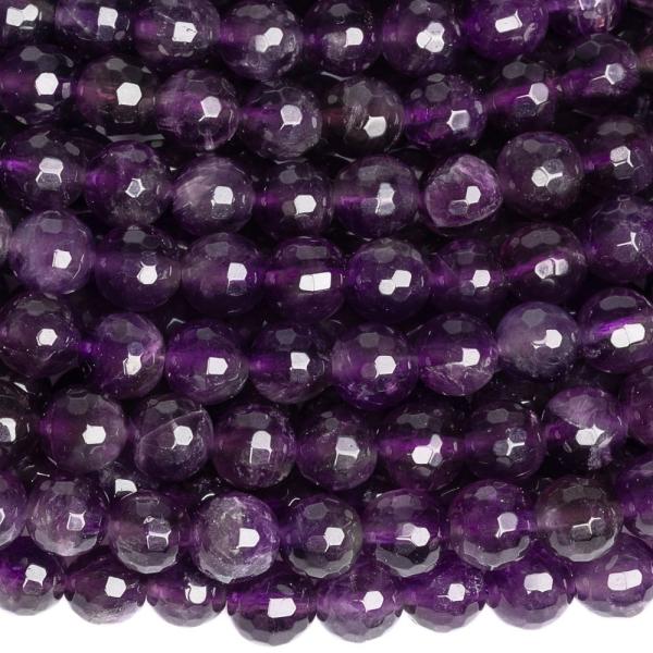 Ametyst kor�lky 6mm brou�en� ���ra