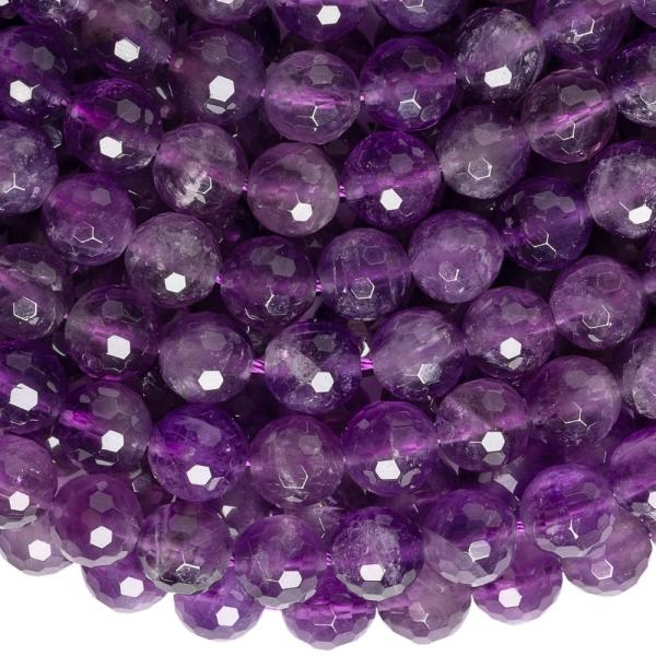Ametyst kor�lky 8mm brou�en� ���ra