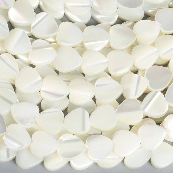 Perle� kor�lky 6mm srdce s pod�lnou d�rkou p�l���ra