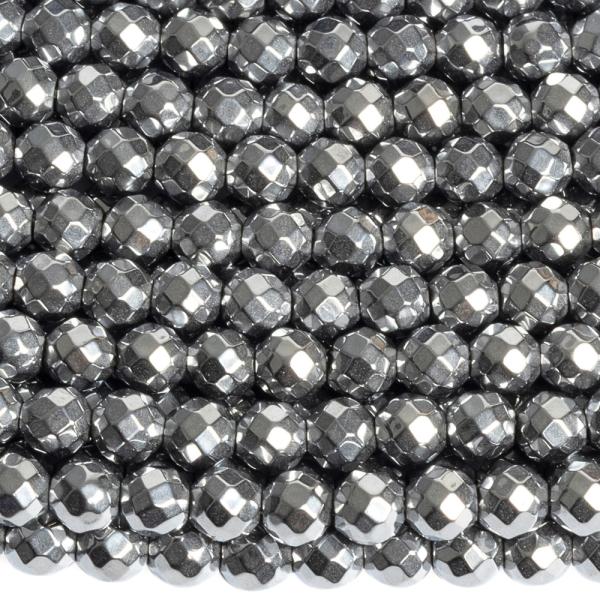 Hematit kor�lky 4mm st��brn� brou�en� ���ra