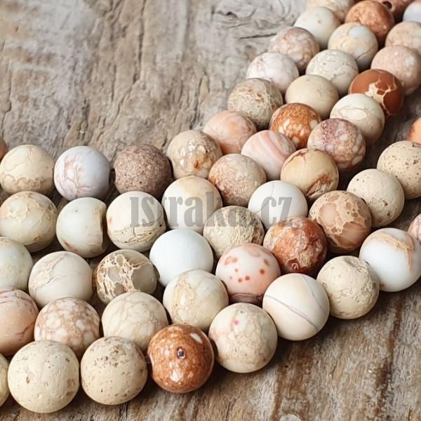 Jaspis regalit korlky 6mm hndobl matn ra