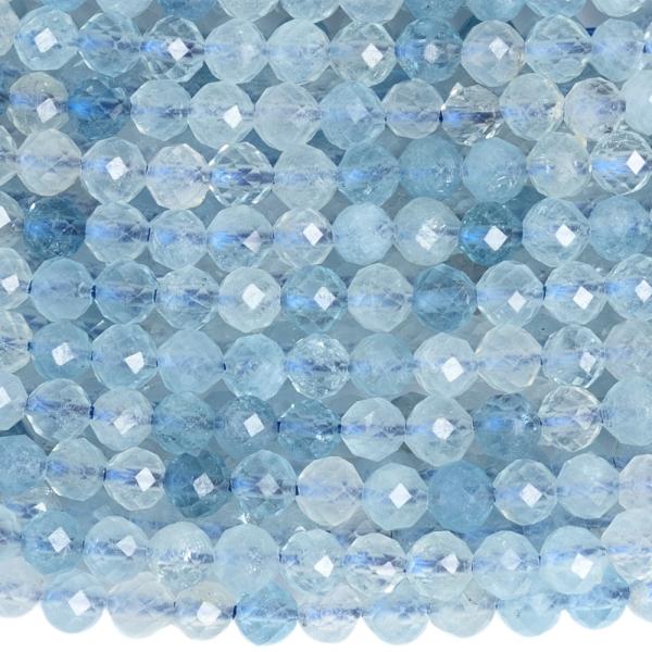 Akvamar�n kor�lky 3mm brou�en� ���ra