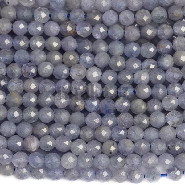 Tanzanit korlky 2,5mm brouen ra