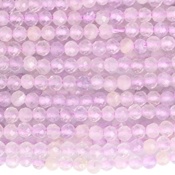 Ametyst lavender kor�lky 2mm sv�tl� brou�en� ���ra