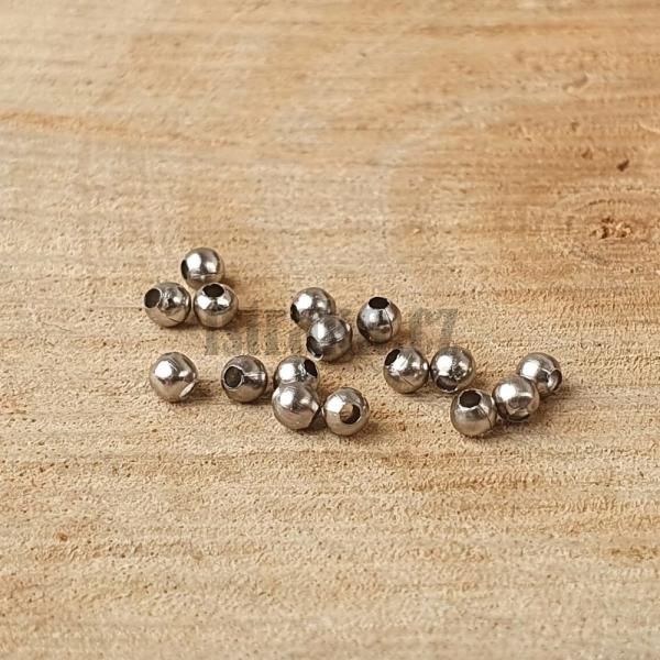 Kuliky korlky 2mm starostbrn nerez 60 ks