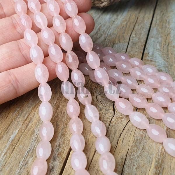 koralky-z-mineralu-ruzenin-8x10mm-olivy-ruzove-oble-leskle-hladke-ovalne-na-naramok