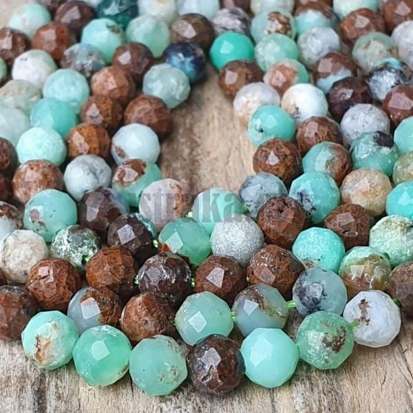 Chryzopras hndozelen korlky 4mm brouen ra