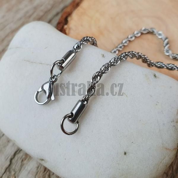 nerezova-retiazka-kubansky-styl-tocena-starostrieborna-6cm